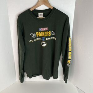 Green Bay Packers Long Sleeve Shirt, Medium, Green, 2007 NFC North Champions